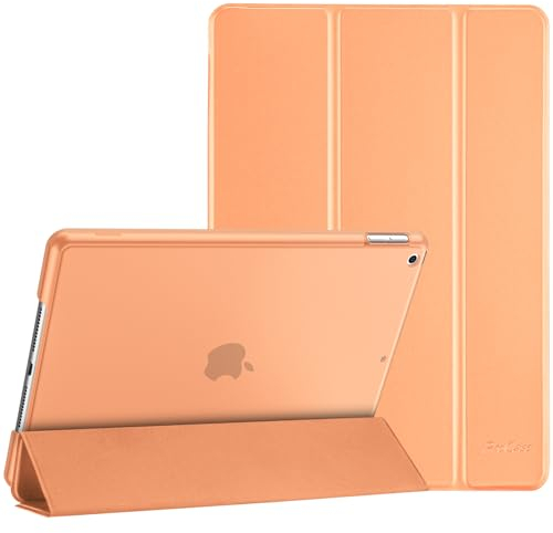 ProCase Hülle für iPad 9./8./7. Generation 10,2 Zoll 2021 2020 2019, Schutzhülle Smart Case Cover Kompatibel mit iPad 9/8/7 -Orange