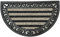 AS4HOME Halbkreis Fußmatte, Fußabtreter Streifen 75 x 45 cm Poly-Rubber Braun oder Grau (Braun-Schwarz)