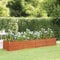 NITCA Hochbeete Für Garten Rostig Hochbeet Cortenstahl 320 x 80 x 45 cm Kräuterhochbeet Blumenkästen Balkon Gartenbeet Gemüsebeet Pflanzenbeet Pflanzkübel Groß Außen Pflanzgefäß