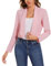 MINTLIMIT Blazer court ouvert sur le devant pour femme - Veste de costume à manches longues - Cardigan décontracté - Cardigan châle à revers, F-rose., XL