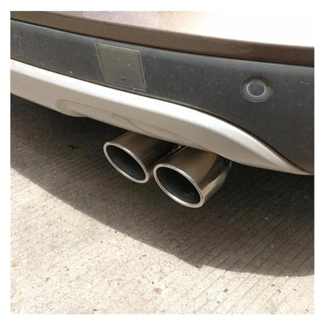 Endschalldämpfer Auspuff-Schalldämpferspitze Für Hyundai Für Tucson Ix35 2011–2019, Endrohr, Endrohr-Finisher, Endverkleidung, Schalldämpfer, Spitzenabdeckung Auspuffblende Auto (Farbe : Silver B)