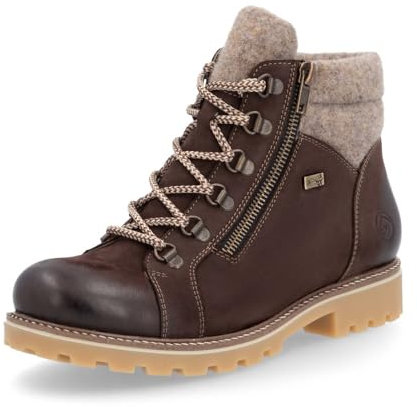 Remonte Damen Chelsea Boots D7478, Frauen Stiefeletten,lose Einlage,wasserabweisend,remonteTEX,Booties,halbstiefel,Kurzstiefel,braun Kombi (25),41 EU