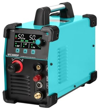 Plasmaschneider Plasmaschneider, Arc BTC500DP 7. GEN 50 Ampere Bildschirmanzeige Digitale Dual-Spannungs-Plasmaschneidmaschine Kraftvoller, sauberer Schnitt