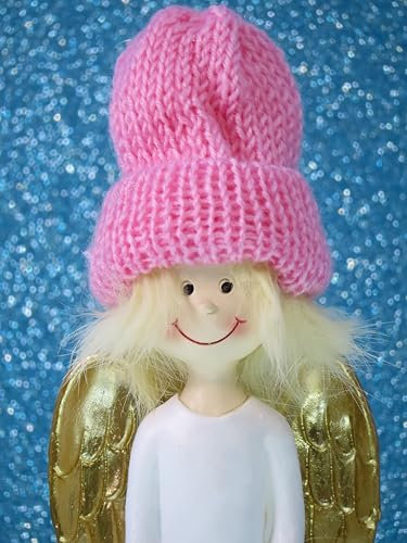 Pommerntraum ® | Weihnachtsengel verrückter Engel Schutzengel Guardian Angel Dekorationsfigur Weihnachtsfigur Schreibtischfigur Strubbelengel NORMAL KANN JEDER (Selena)