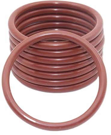 O-Ring aus braunem Fluorkautschuk, 2mm x 23mm x 27mm Hochtemperatur- und korrosionsbeständiger Dichtungsring