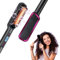 Hair Straightener Brush, 2-in-1 Flat Iron and Comb with LED Display, 30s Fast Heating, Long Lasting Styling for Smooth Hair and Curls, Easy to Use Hair Care Tool