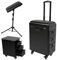BRRIDE Kosmetikkoffer Trolley Tattoo Koffer mit Armlehnenständer, Make-up Koffer mit 3 Schubladen & Kombinationsschloss & Werkbank, Tattoo Tisch Beauty Stand, Kosmetikerin Stickerin (Metallplatte)
