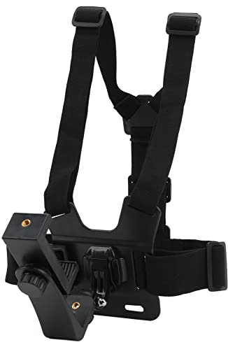 Qcwwy Der verstellbare Brustgurt befreit Ihre Hände, unterstützt Handyaufnahmen für Action Cam und Smartphone zum Skifahren und Surfen, Material ABS