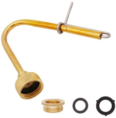 Brass Jet Bottle Washer Carboy with Sink Faucet Adapter and Rubber Seal Homebrew Beer Marking