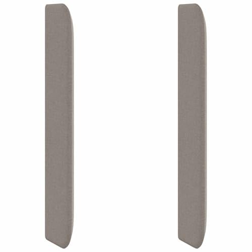 vidaXL Kopfteil Ohr Taupe 80 x 16 x 4 cm Stoff, Stylisches Schlafzimmer-Highlight, moderner Stoffkopfteilen, gemütlicher Bett-Rückwand, taupefarbene Deko-Upgrade