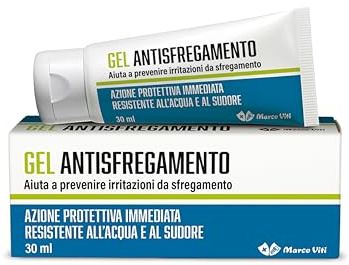 Gel Antisfregamento 30 ml - Barriera Protettiva Anti-Attrito per Interno Coscia, Ascelle e Inguine, Resistente ad Acqua e Sudore, Ideale per Sport e Pelle Sensibile, Senza Profumo