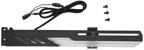 Arithmetix GPU Support Bracket ARGB 3Pin 4Pin Interface Sliding Adjustable Easy Installation GPU Holder Metal Material RGB Backlight Desktop Computer Graphics Card Sag Support Accessory