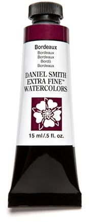 Daniel Smith Extra Fine Watercolor Paint, 15ml Tube, Bordeaux, 284600008, 0.5 Fl Oz (Pack of 1)