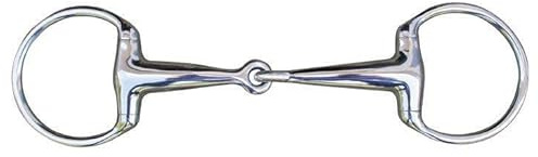 HKM 9872 Olivenkopfgebiss, Gebiss einfach gebrochen, massives Edelstahl, 18 mm