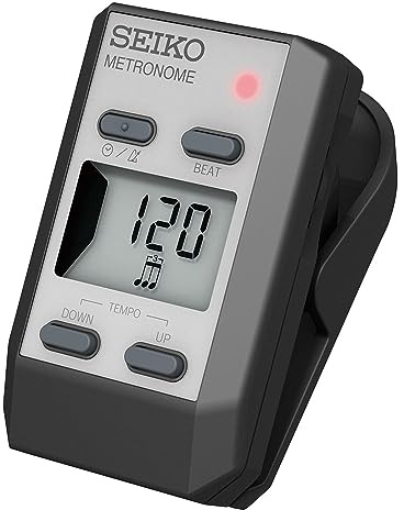Seiko DM51SE Clip-on Digital Metronome with Clock Function
