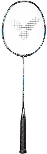 VICTOR Badmintonschläger V-4400 Magan mit Wettkampfbesaitung Ashaway - Ideal für den preisbewussten Badmintonspieler, Blau