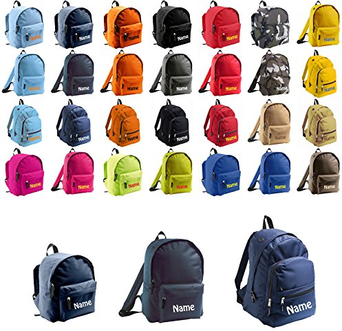 Schnoschi Erwachsenenrucksack dunkelblau mit NAMEN bestickt