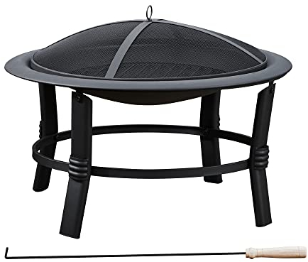 Brasero Exterior Calentador Pozo de Fuego Jardín Patio Terraza Peaktop CU297