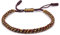 BENAVA Buddhistisches Tibet Armband Braun Bunt Handgemachtes Glücksarmband Freundschaftsarmband