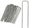 Relaxdays 100er Set Bodenanker, Rostbeständig, Angeschrägte Enden, Zum Einschlagen, 15 cm lang, Verzinkter Stahl, Erdanker, Silber