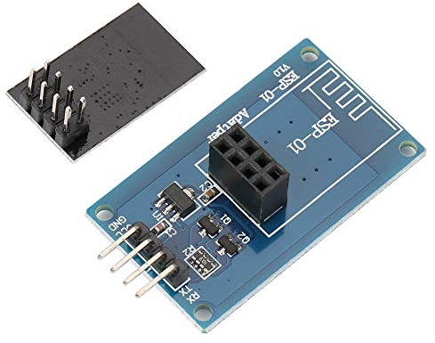 Wal front ESP8266 ESP-01 Serielles drahtloses WiFi-Transceiver-Modul mit ESP-01-Adapter für Netzwerke, Smart Home-Projekt