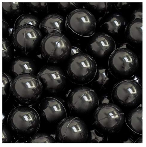LittleTom 50 Boules en PE 5,5cm de diamètre pour remplir Piscine bébé Noir