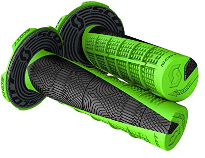 Scott Duece MX Motorrad Griffe inkl.Donut grün/schwarz