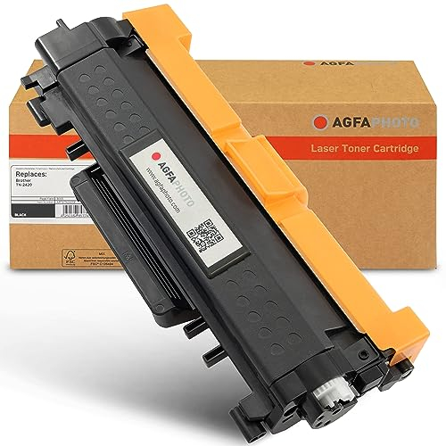 AgfaPhoto Laser Toner ersetzt Brother TN-2420, 3000 Seiten, schwarz (für die Verwendung in Brother DCP L2550), 35 x 11 x 14.5