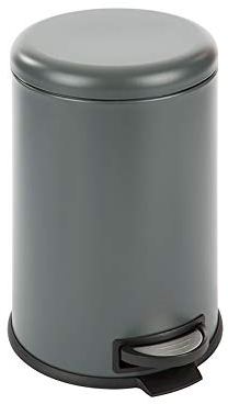 Practo Home Pattumiera a Pedale, capacità 12 l, Colore: Antracite