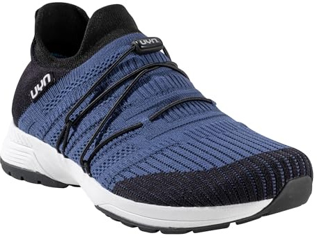 UYN Herren Free Flow Tune Sneaker, Schwarz Blau, 40 EU