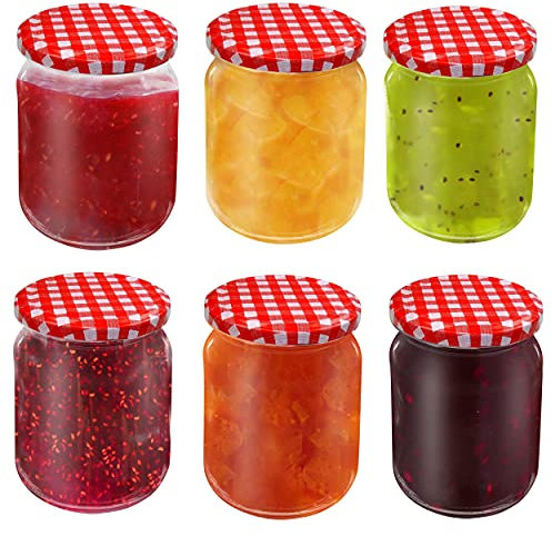 Oramics Einmachgläser mit Schraubdeckel Vorratsgläser Sturzgläser Set zum Einkochen, Konservieren und Servieren als Dessertgläser – Marmeladengläser, Aufbewahrungsgläser (6x 540ml)