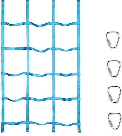 Surakey Rete da Arrampicata per Bambini, Giochi di Arrampicata per Bambini Interno, Esterno, Rete da Arrampicata per Allenamento Fisico per Bambini Intrattenimento Quotidiano, con 4 Ganci a Triangolo