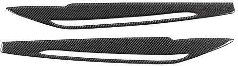 Scheinwerfer Augenbraue, Scheinwerfer Augenbraue, Qiilu Carbon Auto Styling Frontscheinwerfer Augenlid Fit für X5 X6 F15 F16 2014-2018 (2Pcs)