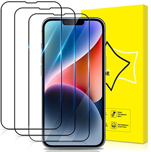 GiiYoon 3 Stück Panzer Schutz Glas für iPhone 13 /iPhone 13 Pro, HD Displayschutzfolie, 9H Härte, Anti- Kratzer, Bläschenfrei, Ultrabeständig