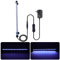 VARMHUS LED 18-112 cm für Fisch Tank Aquarium Leuchte Wasserdicht Aquarium Aquarium Beleuchtung, Lampe Stecker EU Unterwasser LED-Lichtbalken (Weiß und Blau, 48 cm)