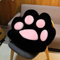 Souarts Cat Paw Shape Chair Pads Seat Cushion for Office Chair Portable Lazy Sofa Seat Cushions Comfy Cute Seat Pad for Bedroom, Black