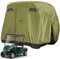 10L0L 4 Passengers Golf Buggy Cover for Yamaha/EZGO/Club Car, 400D Waterproof Durable Windproof Sunproof Outside Golf Buggy Storage Cover with 3 Zipper Doors, Army Green