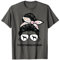 Rhodesian Ridgeback Mom Dog Messy Bun Hair Brille T-Shirt