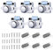 5 Stück Push Lock Button Catch, Cabinet Lock Catch und Push Button Catch, Keyless Wohnmobil Verriegelung für Wohnmobile, Yachten, Boote, RV Camping Schrank, Wohnwagen