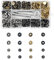 Gvolatee 120 Botones de Presion Metalicos 12.5 mm, 4 Colores Remaches de Cuero con Kit de Herramienta de Botón Snap, Corchetes de Presión para Jean, Chaquetas, Vaquero, Bolsos, Pulseras, Manualidade