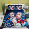 Bfrdollf Clown Girl Bettwäsche-Set, Anime Bettwäsche 135x200 Für Jugendliche, Anime Bettbezug (Single 135×200CM,12)