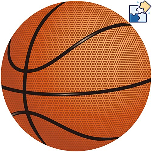 Casiler 1000 Pcs 3D Runde Puzzle Basketball Fußballmuster Rätsel Lustiges Intellektives Spiel Für Kinder Erwachsene