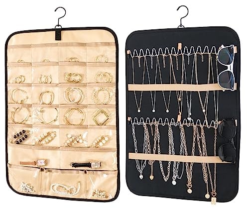 Schmuck Aufbewahrungssystem - Schmuckaufbewahrung Wand Ohrring Organizer Ketten sonnenbrillen aufbewahrung 1 Klein, Klein, Schwarz