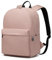 Schulrucksack, College-Rucksack, leicht, Schultasche, stilvoll, lässig, Tagesrucksack, Arbeitstasche für Männer, Frauen, Jungen und Mädchen, passend für 15,4 Zoll Laptop (Rosa)