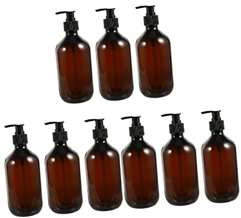 minkissy 9piezas Dispensadores De Jabón De Mano Botellas De Champú Vacías Bomba para Baño Decorativo y Reutilizable