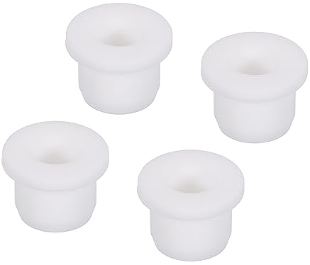 sourcing map 4 Stück Kabeldurchführung Gummi AD 13mm x ID 8mm Durchgangstüllen, Gummitüllen Kabeltülle Dichtungsring Gummistopfen für Elektrischer Leiter Draht Installation Kabelschutz, Weiß