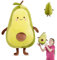 YISKY Avocat Jouet en Peluche, 32 cm Avocado Plushie, Oreiller Kawaii en Forme de Fruits, Joli Cadeau pour Fille Et Garçon