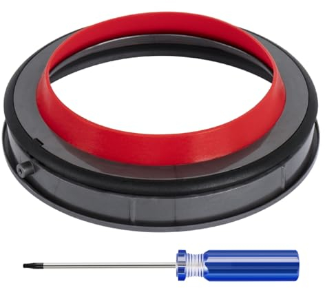 FFYan Dust Bin Top Fixed Sealing Ring Replacement for Dyson V11 V15 SV14 SV15 SV22 Vacuum Cleaner Repair Part Accessories (with Screwdriver)