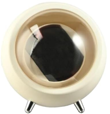 Baoblaze Automatischer Uhrenbeweger, selbstaufziehender Uhren-Display-Box-Organizer, geräuscharm, tragbar, Ornament-Wickler, Uhrenhalter, Weiß