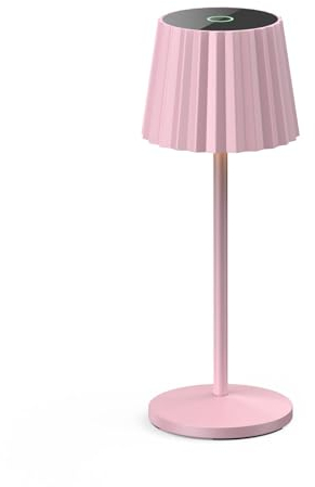 Lindby Dimmbare LED Akku Tischlampe kabellos mit Touchsensor, aufladbare tragbare Tischleuchte für innen außen Outdoor IP54 Lampe Garten